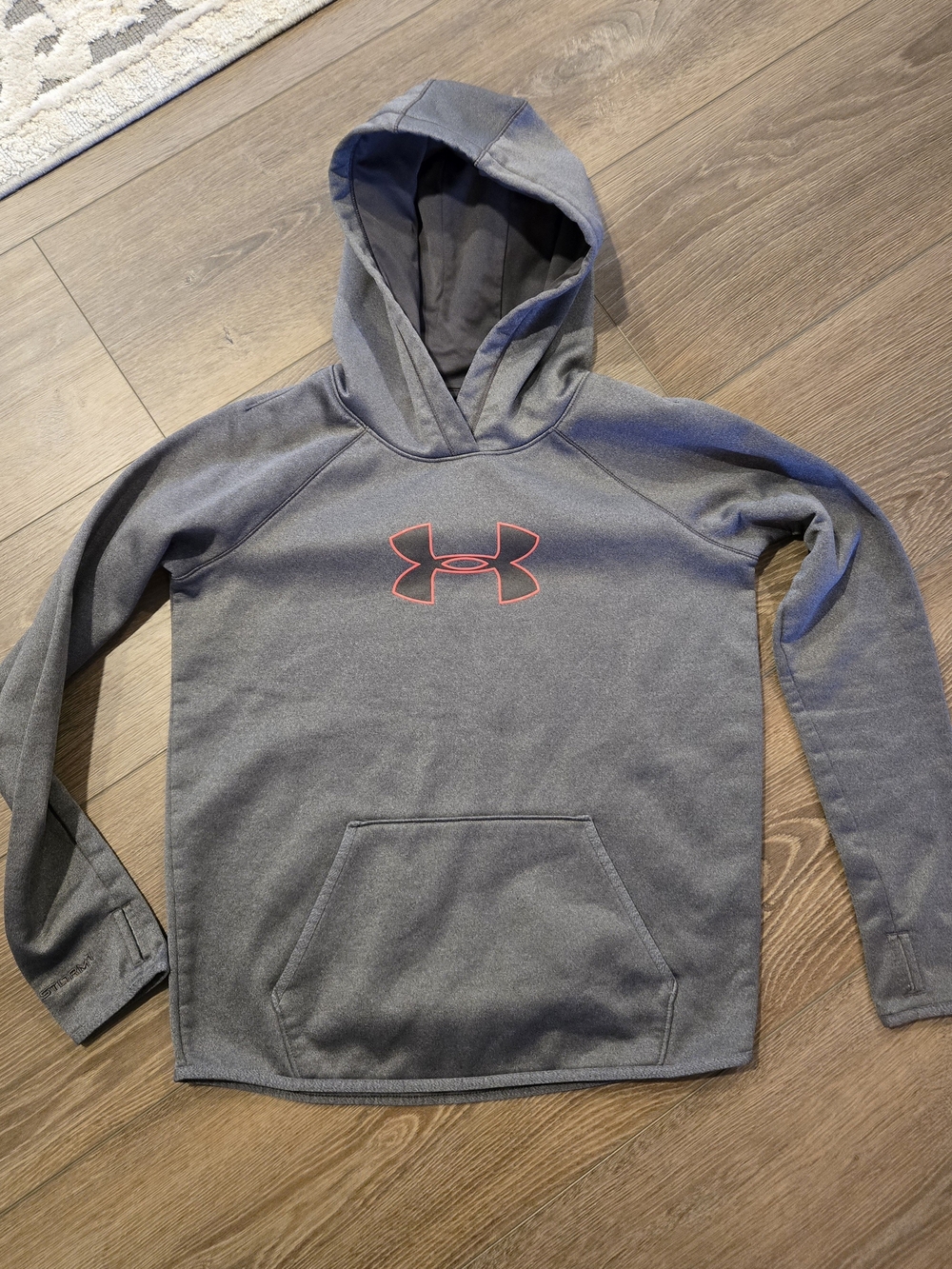 Under Armour Mens' Gray Hoodie with Logo